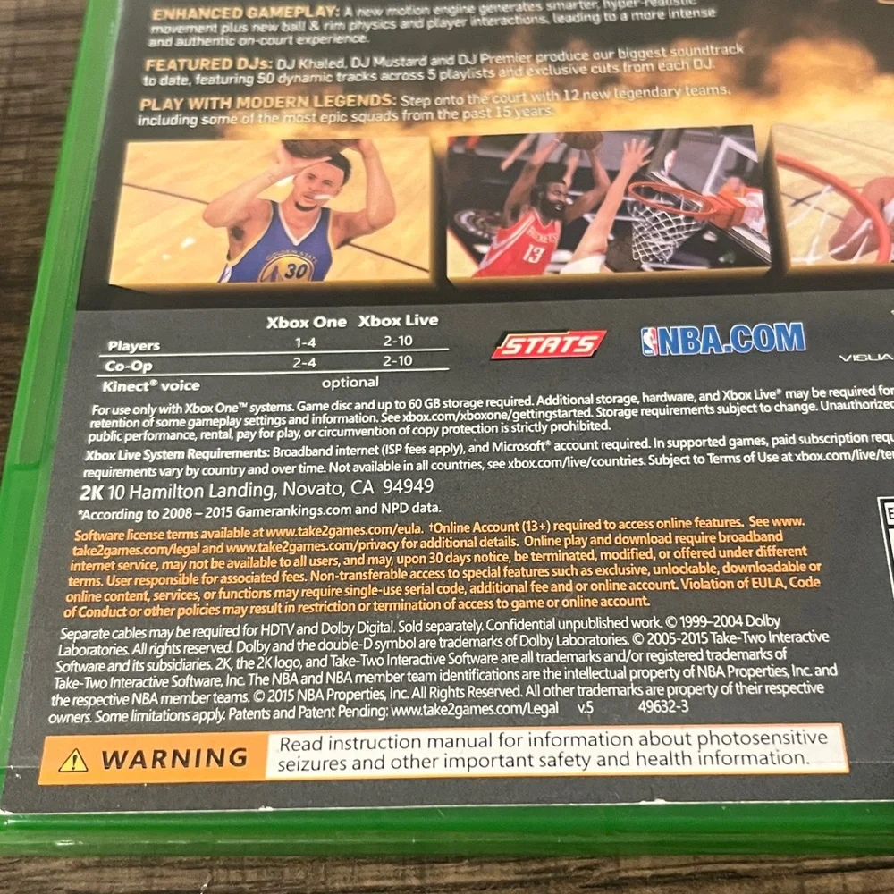 NBA 2K16 Michael Jordan* Special Edition* video game for Xbox One EUC